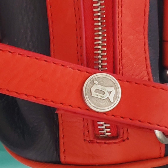 RARE! JOHN GALLIANO BLACK RED LEATHER BOSTON/BOWLING BAG NEW WITH/ TAG FULL SET - Picture 11 of 12